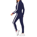 Wholesale High Collar Hoodie Tracksuit Custom Sport Wear Jogger Set Women